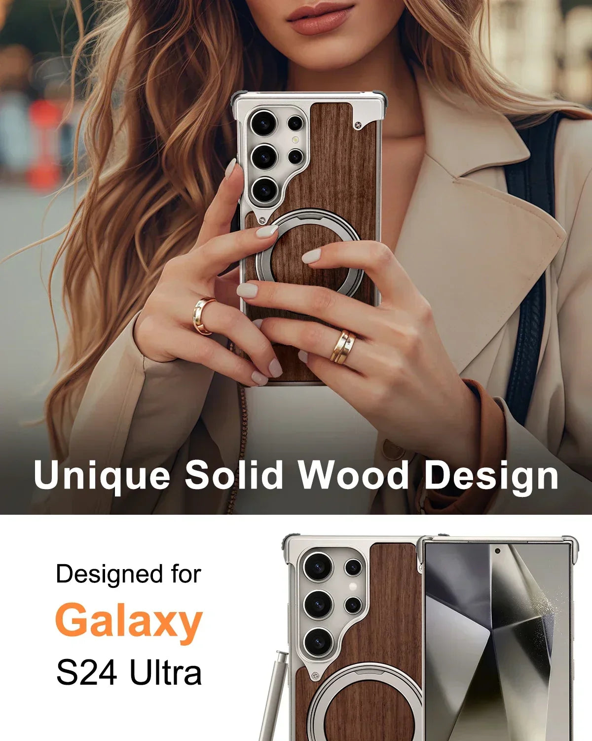 WoodGuard MagSafe Case for Samsung