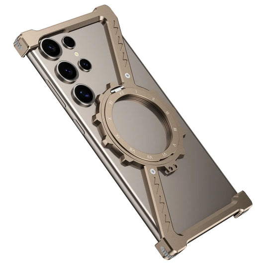 Z-Shape Gear Metal Magnetic Holder Case for Samsung