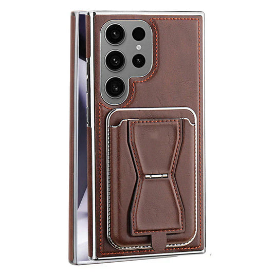Exclusive Leather Anti-fall Case with Card Holder For Samsung
