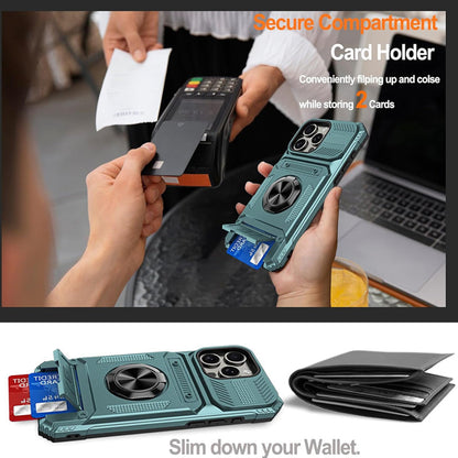 Magnetic iPhone Case with Card Holder & Kickstand