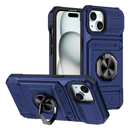 Magnetic iPhone Case with Card Holder & Kickstand