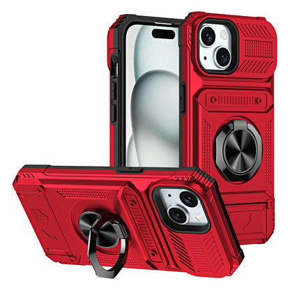 Magnetic iPhone Case with Card Holder & Kickstand